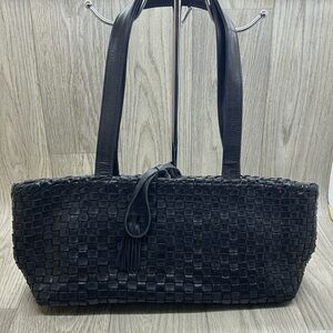 Falor Woven Handbag Genuine Leather Made In Italy